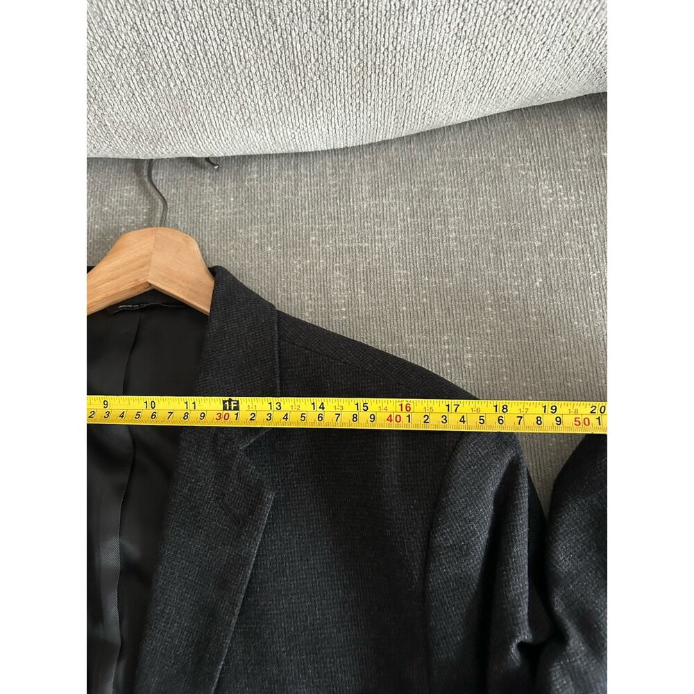 Banana Republic Blazer Mens 44 Gray Cotton 2 Button Slim Fit Sport Coat Jacket - Picture 11 of 13